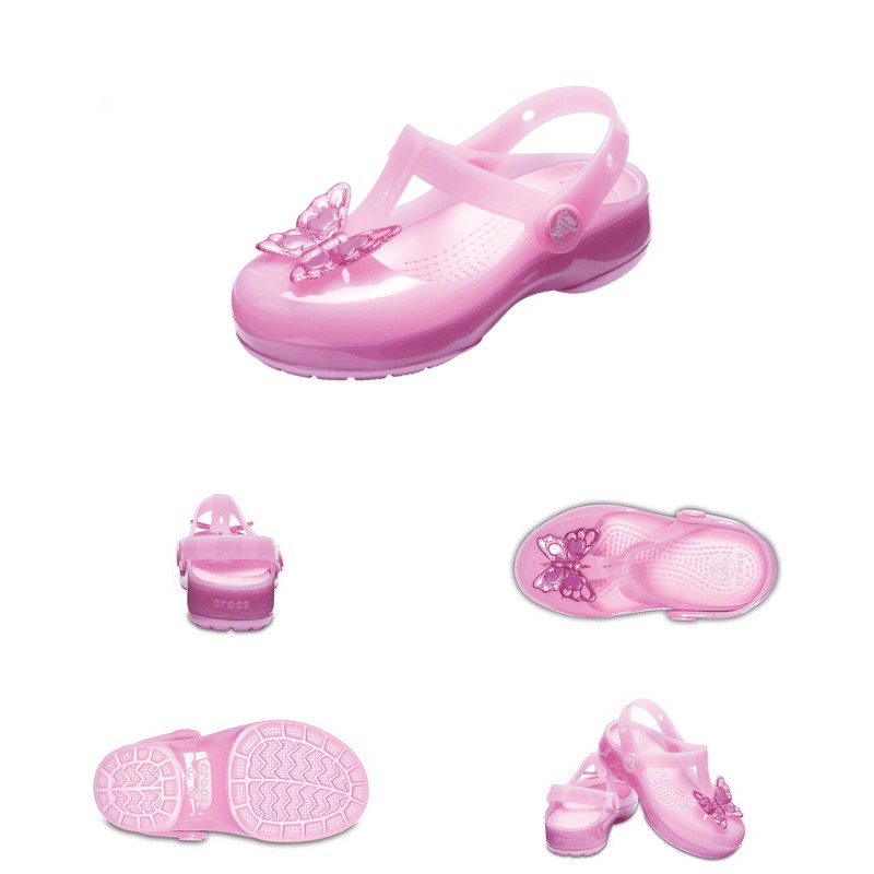 girls croc sandals