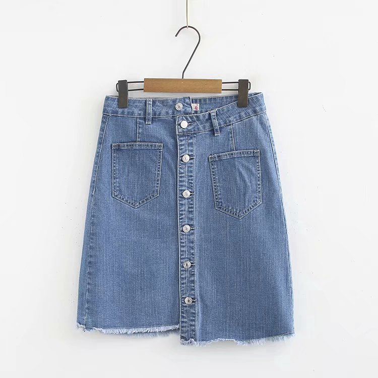 plain denim skirt