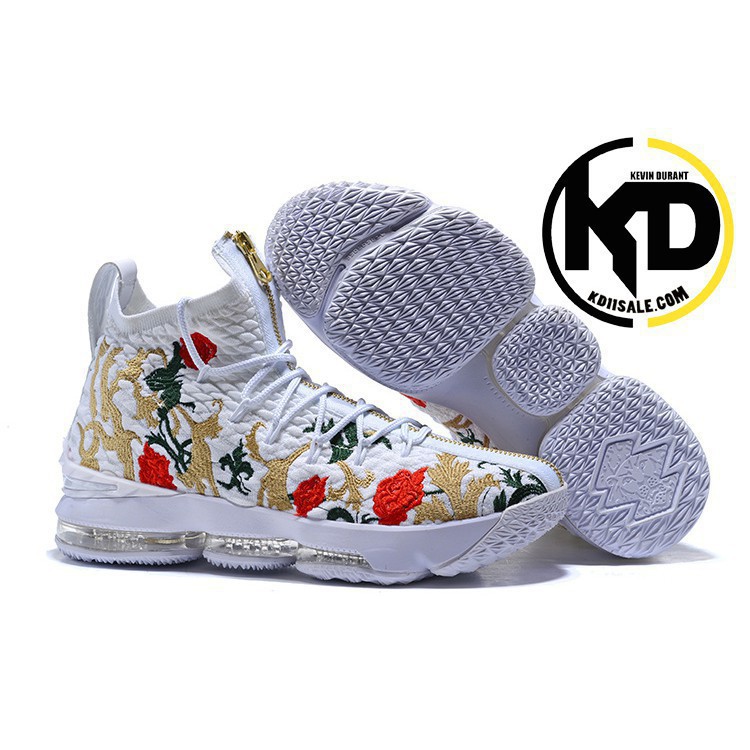 lebron 15 floral white