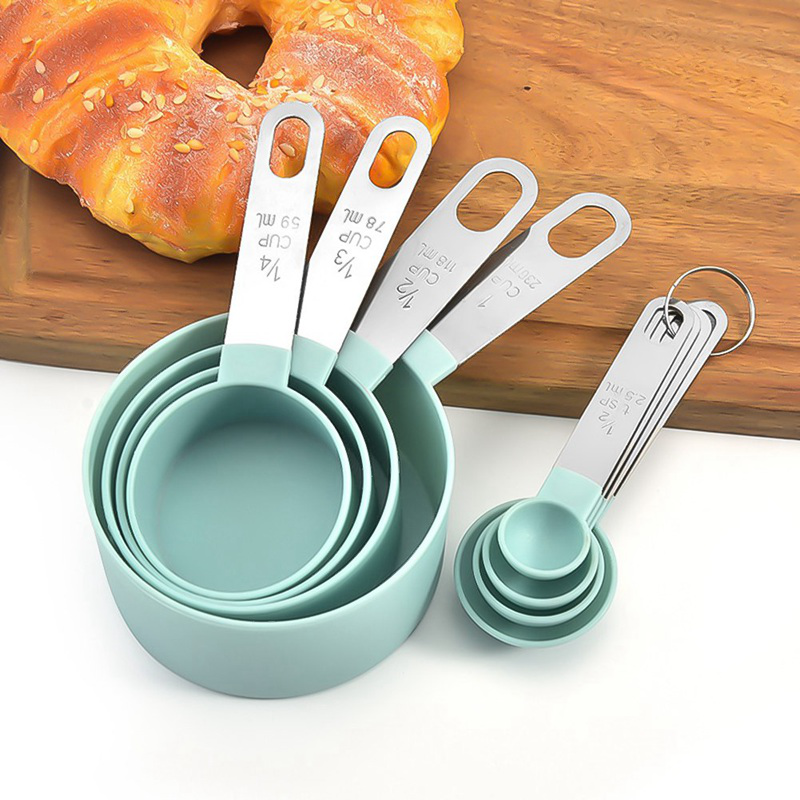 Stainless Steel Measuring Cups Spoons Kitchen Baking Cooking Tools Set