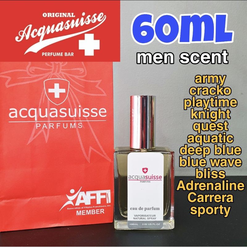 🇨🇭 ACQUASUISSE PERFUME (MEN) 60ML | Shopee Philippines