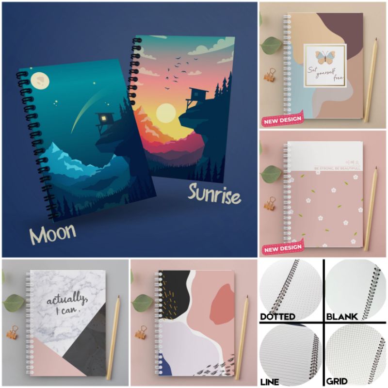 Notebook B5 / Journal Book B5 GRID / DOTTED / BLANK / LINE Shopee Philippines