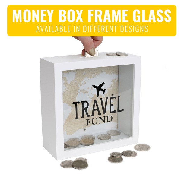 Money / Coin Box Frame Glass Funds Shopee Philippines