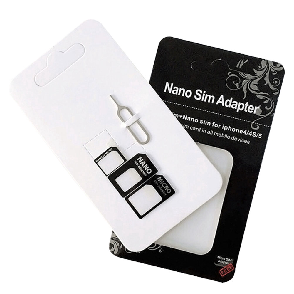 Hsp Sim Microsim Conversion Adapter 3 Piece Set For Iphone And Android Shopee Philippines