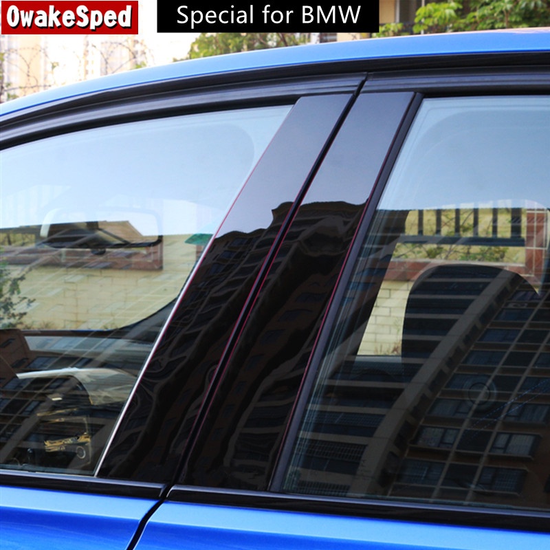 Gloss Black Window Pillar Bstickers For BMW E90 E60 E46 F30 F10 F20