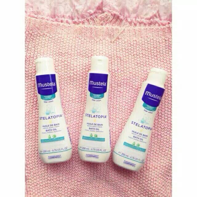 mustela milky bath oil