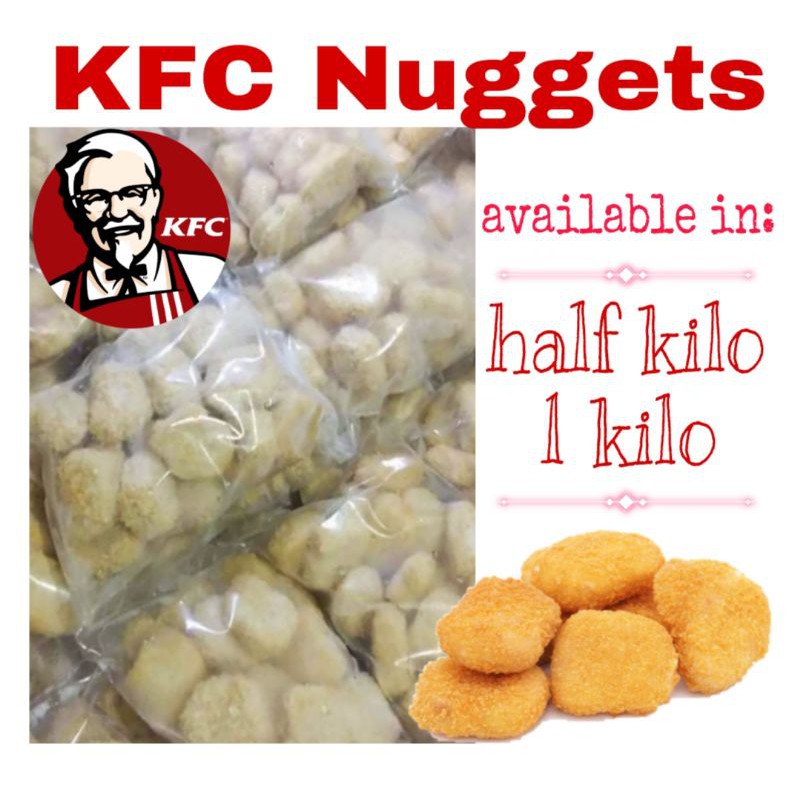 kfc ChixNuggets (1kg&500g) Shopee Philippines