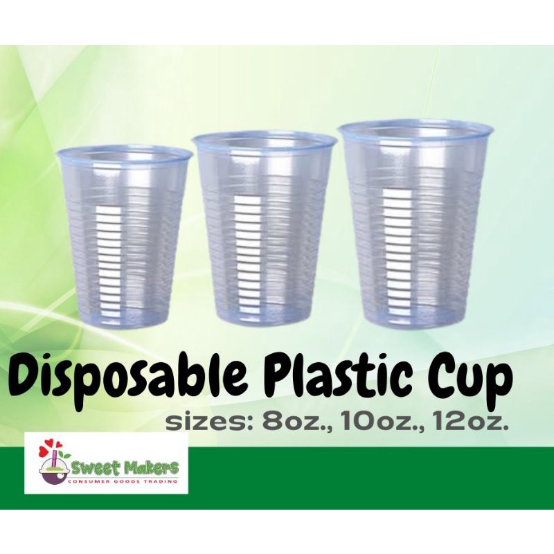 Disposable Plastic Cups 8oz. (50pcs) Shopee Philippines