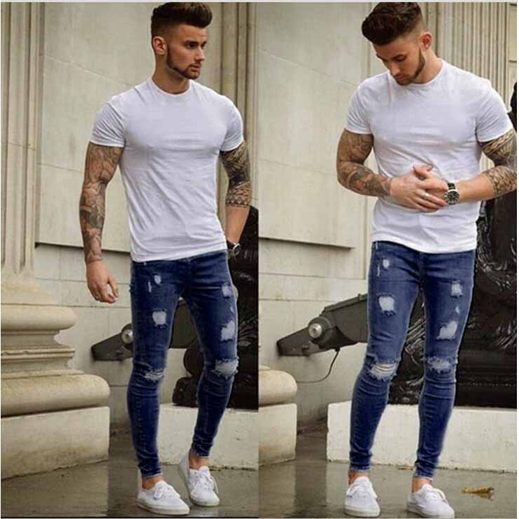mens jeans and t shirt