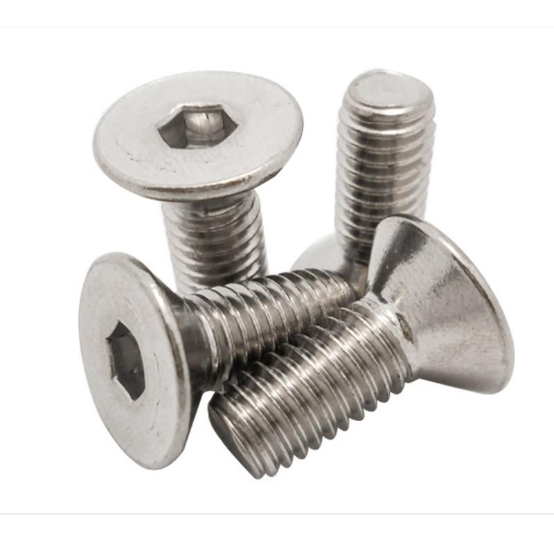 M5 Stainless Steel Flat Countersunk Head Hexagon DIN7991 M5 8mm 10mm