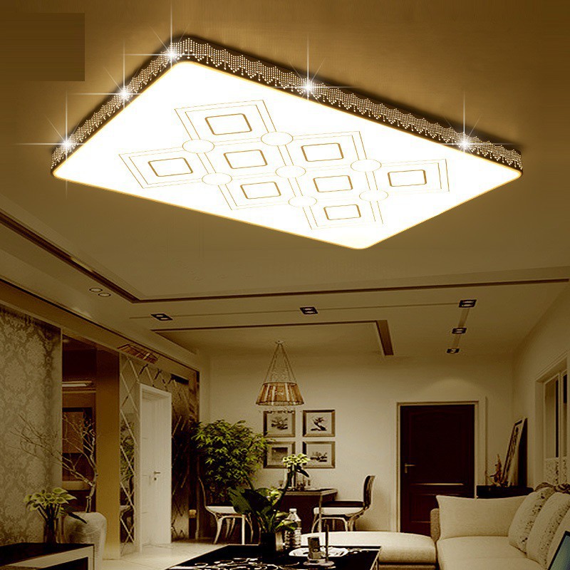 Living Room Ceiling Light Simple Modern Led Rectangle Lamp