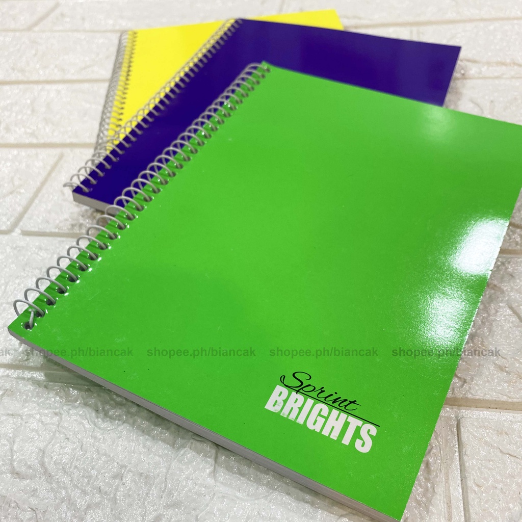 SPRINT BRIGHTS P1 NEOPOP PIXEL Spiral Composition Writing NOTEBOOK