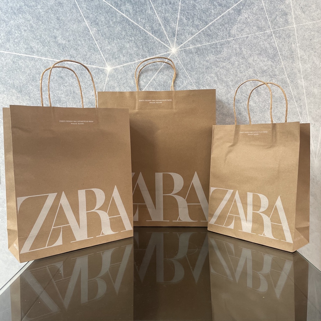 ZARA Paper Bag Gift Bags 3 Sizes Shopee Philippines