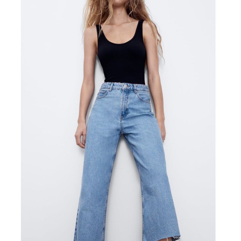 wide leg jeans bershka