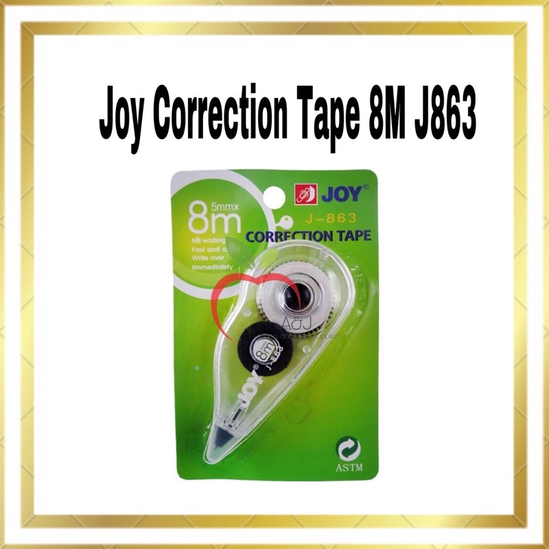 Correction Tape 8M JOY J863 Shopee Philippines