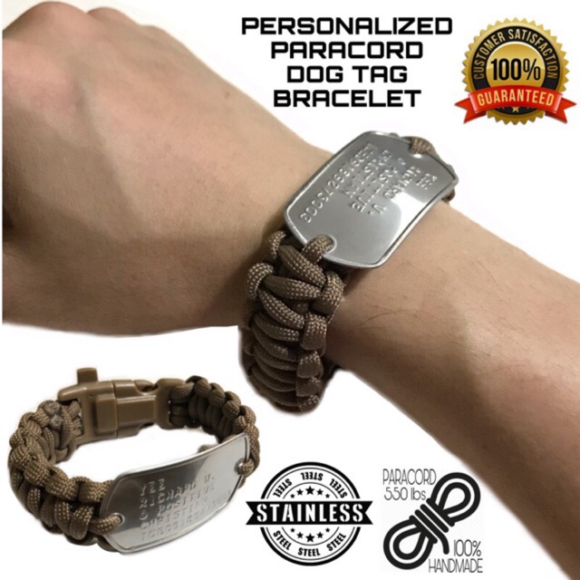 personalized paracord bracelet