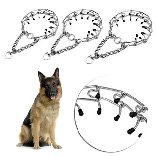 45/50/55/60cm Adjustable Pet Dog Metal Pinch Training Chain Collar Prong Pet Choker Collars Pet Necklace Dog Training Chain Tools