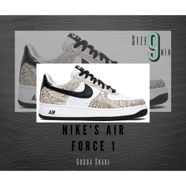 nike air force 1 cocoa snake