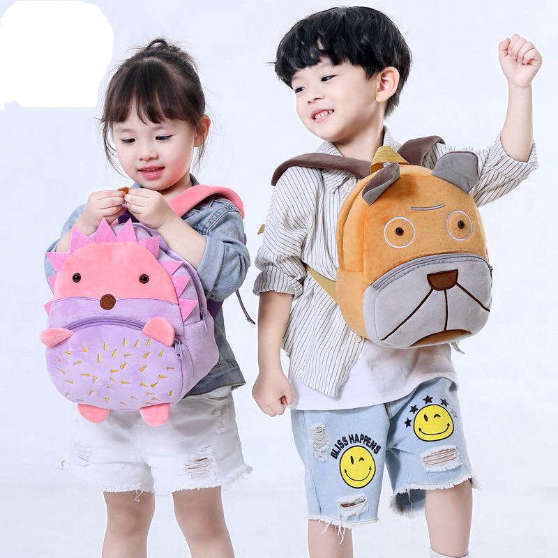 Baby Plush Backpack Animal School Bags Cartoon Cute Plushback Children Bag  Kindergarten Schoolbag Kids Backpack | Shopee Philippines