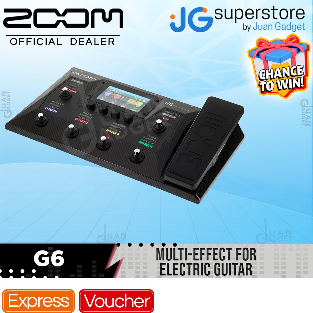 Zoom G6 Multi Effects Processor with Four Play Modes for Electric