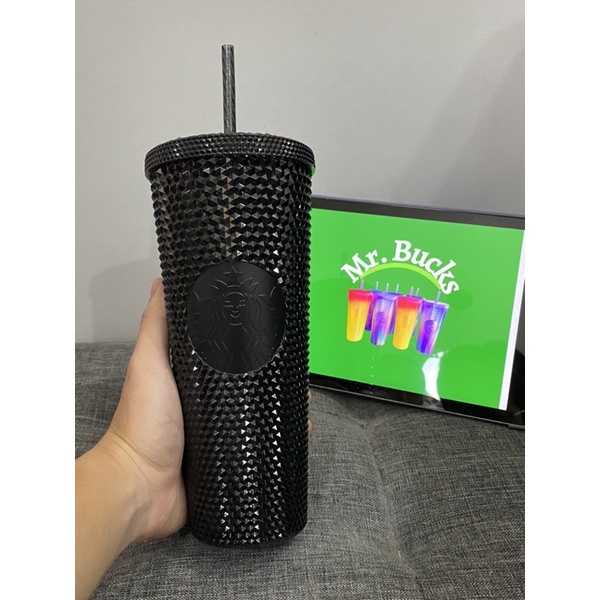 Starbucks Black Studded Bling Tumbler Taiwan Release 2022 Shopee
