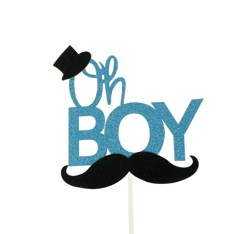 oh boy cake topper