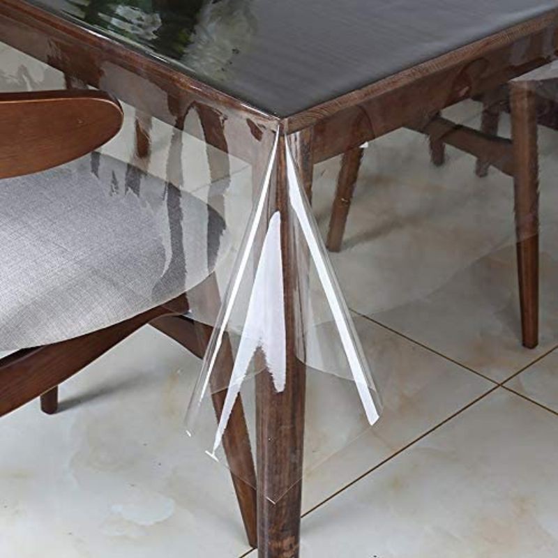PER METER Clear Transparent Vinyl Plastic Table Cover Tablecloth