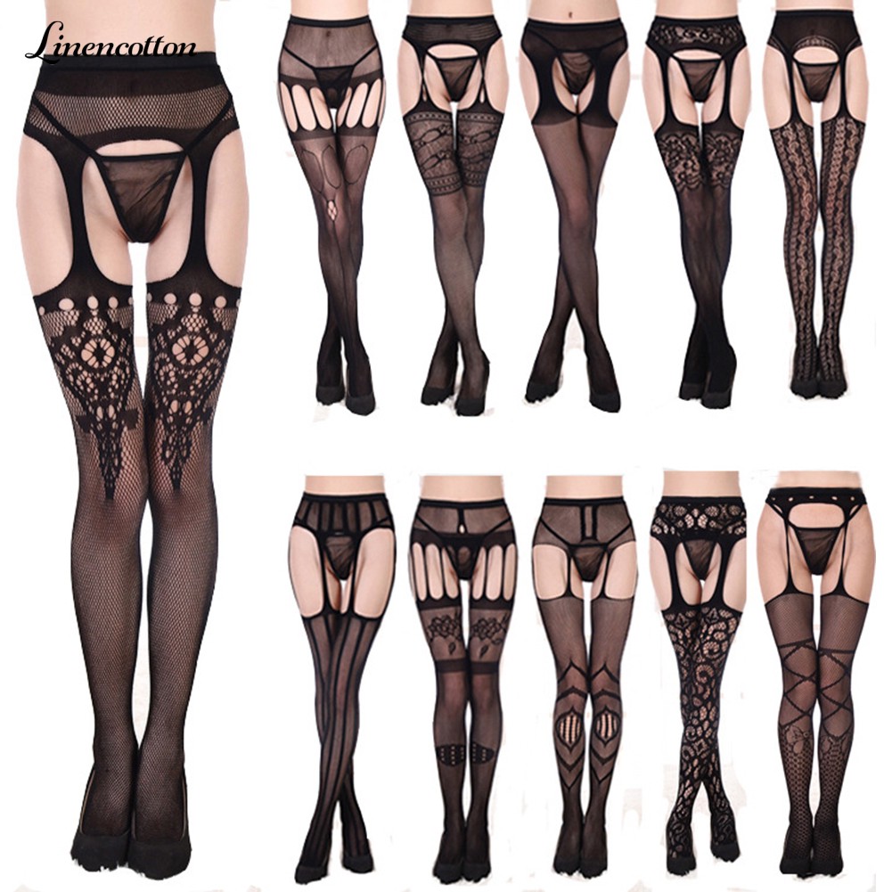 fishnet stockings with garter