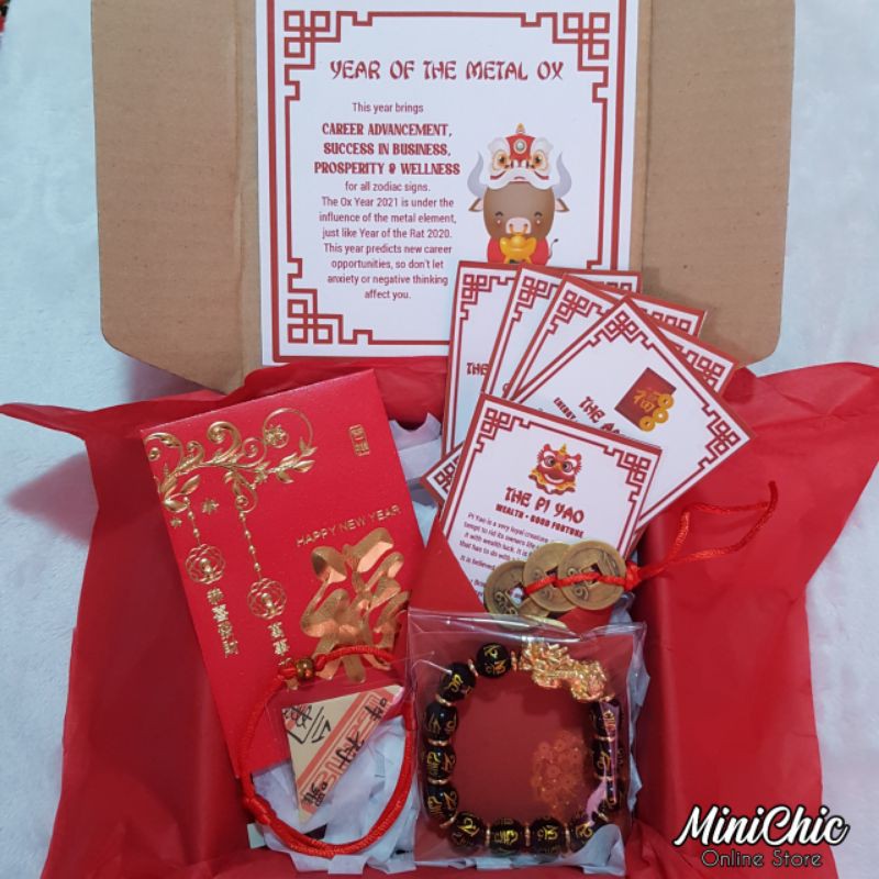 MC's Good LuckinaBox Single Set Chinese Lucky Charms Gift Set with