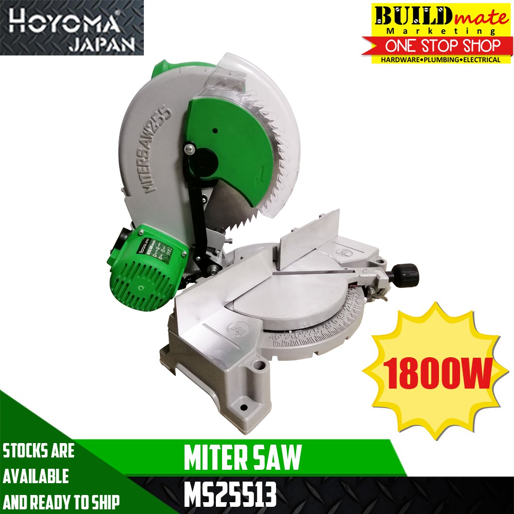 Hoyoma Miter / Mitre Saw MS25513 1800W NEW ARRIVAL! Shopee Philippines