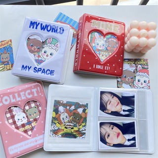 Korea Ins album love star chasing storage small card 3 inch PP album collbook photocard holder