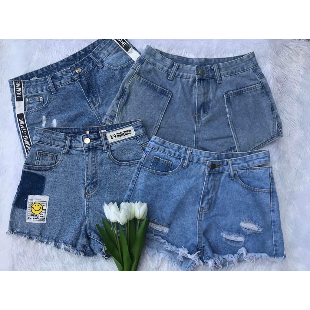 Highwaist Denim Shorts | Shopee Philippines