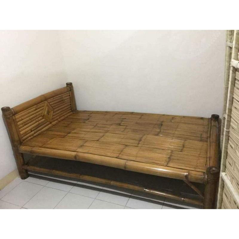 Bed Frame Single Sized Made Of Bamboo, Double Size Bed Frame Philippines