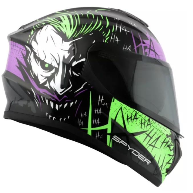 Spyder Shift 3 GD Neo Series Joker Full Face Helmet Dual Visor (Free