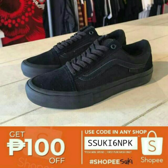 all black vans on sale