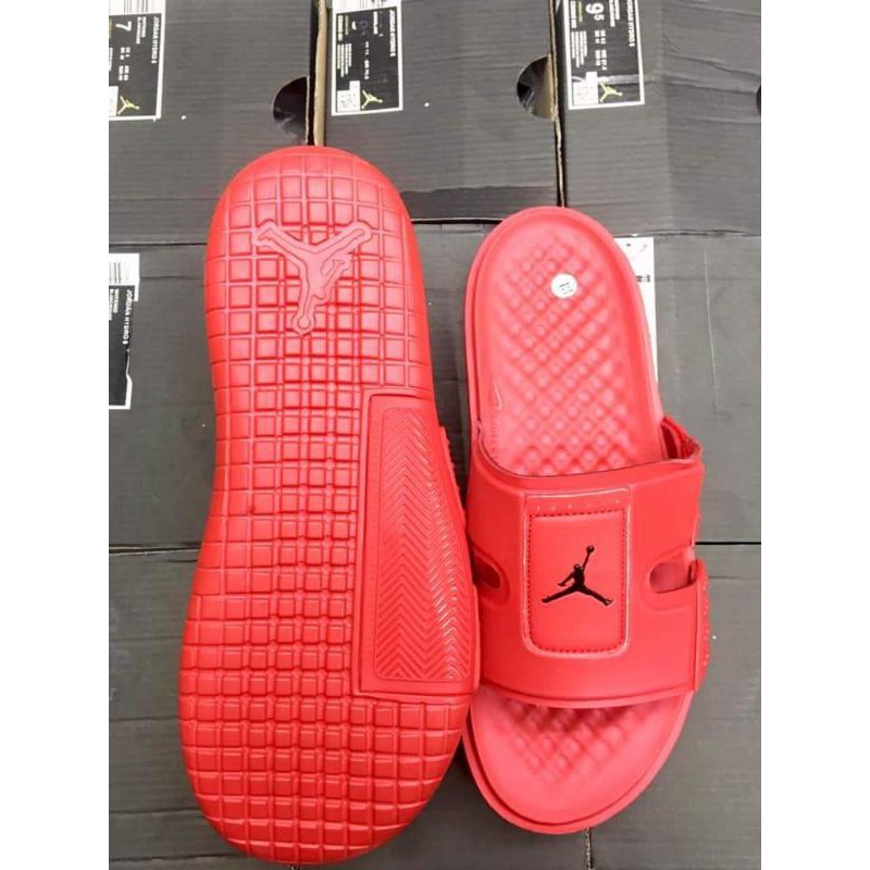 jordan red slides