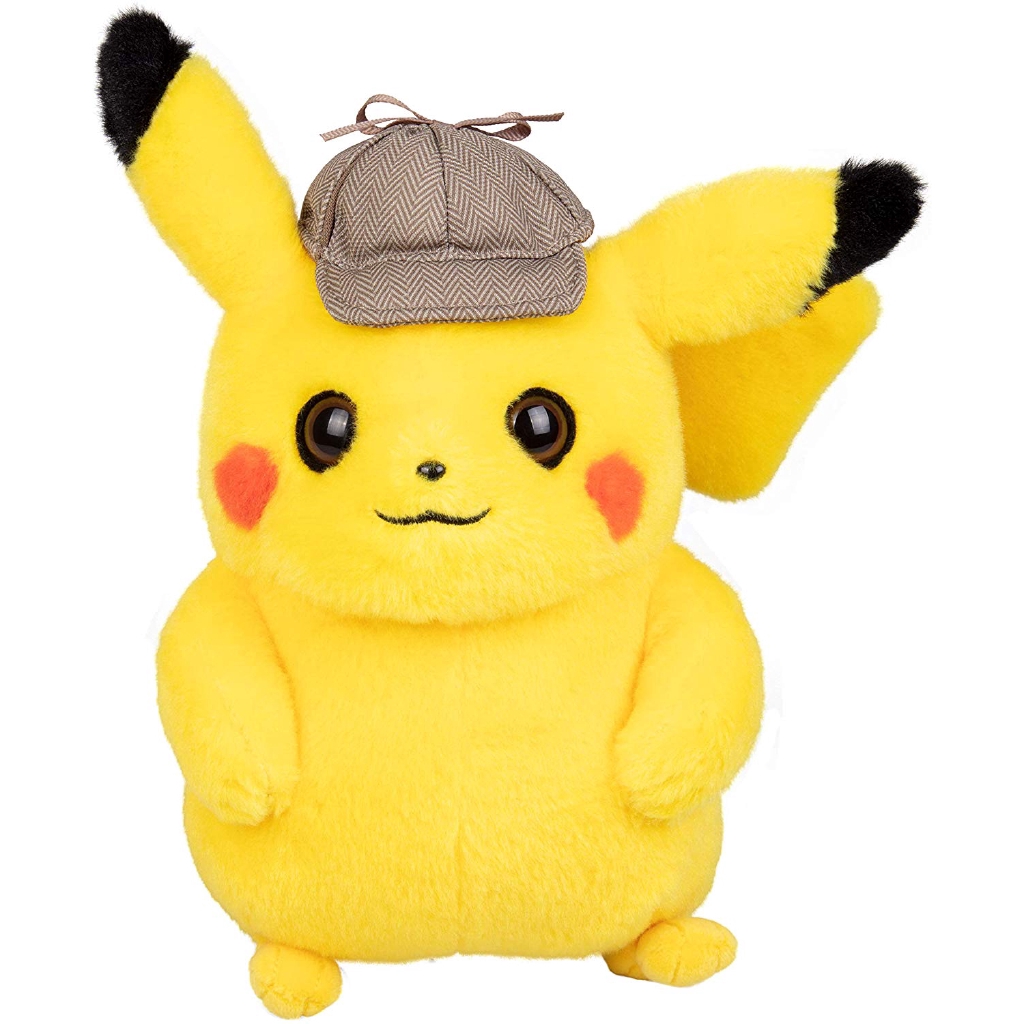 detective pikachu realistic plush
