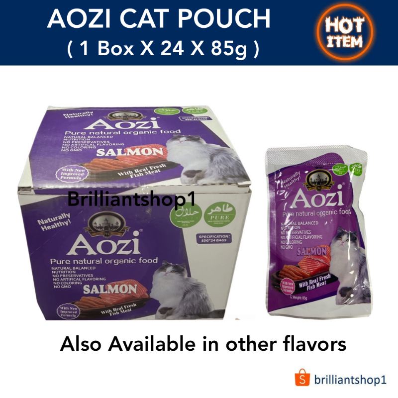 WHOLESALE AOZI POUCH CAT FOOD ( 1 BOX X 24 POUCH) Shopee Philippines