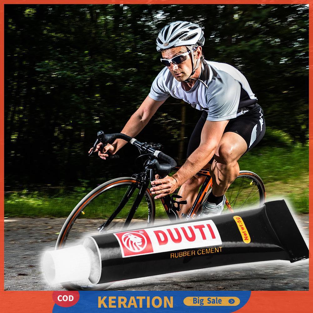 rubber cement bike tube repair