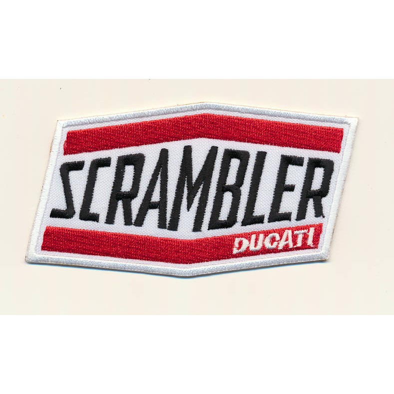 Patch Embroidery Ducati Scrambler Bestickt Heißklebefähig 29 X 6 