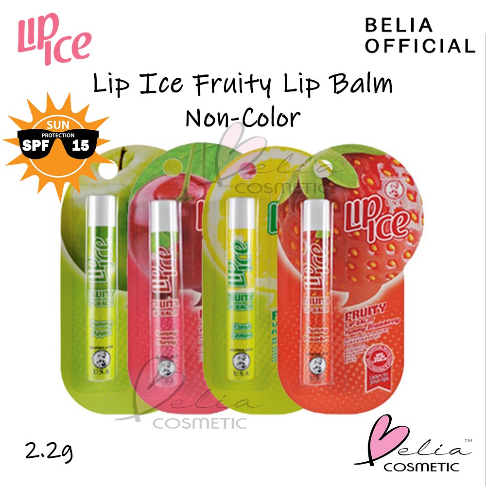 Belia Lip ICE Fruity Lip Balm SPF 15 noncolor 2.2g Transparent Lip