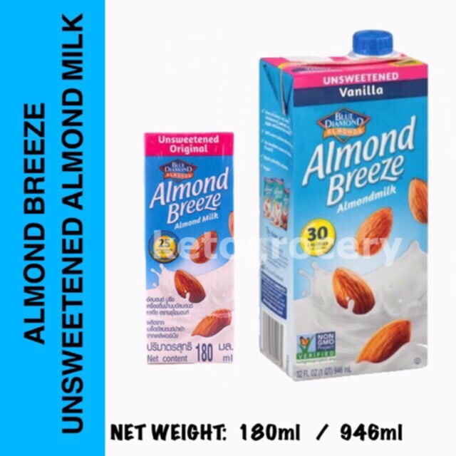 Unsweetened Almond Milk for keto / low carb Shopee Philippines
