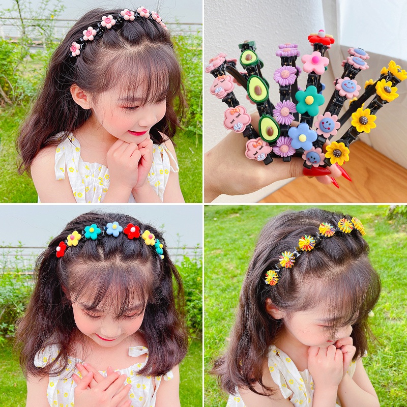 Children's Braided Hair Band Press Hair Headdress Shredded Hair Artifact Hair Accessories Cute Hair Accessories Headbands TCH