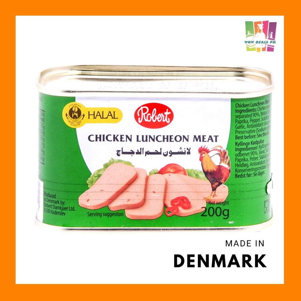 Robert Chicken Luncheon Meat (HALAL CERTIFIED) - 200g | Shopee Philippines