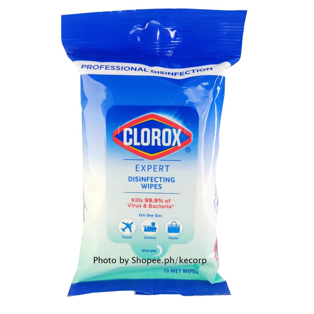 Clorox Expert Disinfecting Wipes 15 Wipes Shopee Philippines