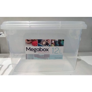 Megabox 12L Storage Box  MG-637( Clear & Light Blue ) #3