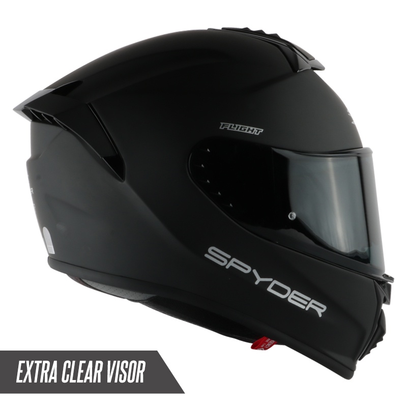 Spyder FullFace FIBER GLASS Helmet with Dual Visor FLIGHT PDD S0
