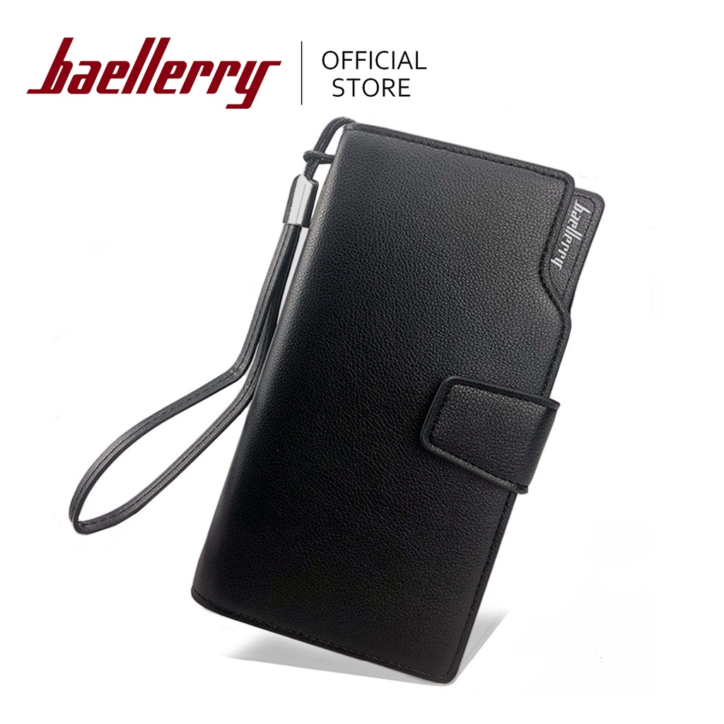Baellerry Luxury Brand Men Wallets Long Purse Wallet Clutch Leather ...