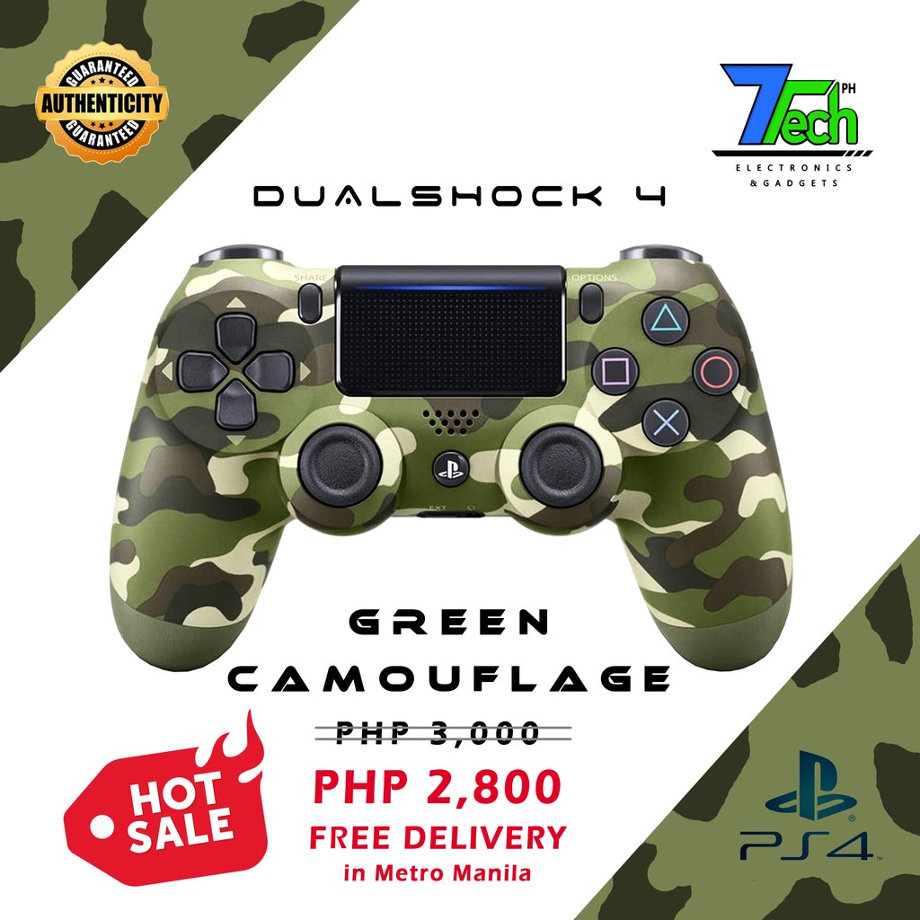 SONY PlayStation Dualshock 4 Controller Green Camouflage VERSION 2 AUTHENTIC BRAND NEW Shopee
