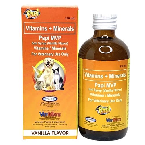 PAPI MVP MULTIVITAMINS SYRUP Pet Vitamins | Shopee Philippines